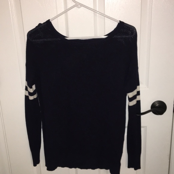 American Eagle Navy Varsity Sweater - Picture 1 of 3